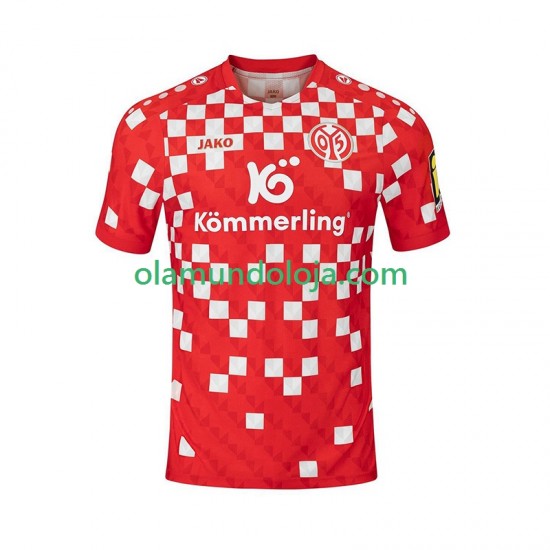 Camisola Mainz 05 Homem Equipamento Primeiro 2024-2025 Manga Curta